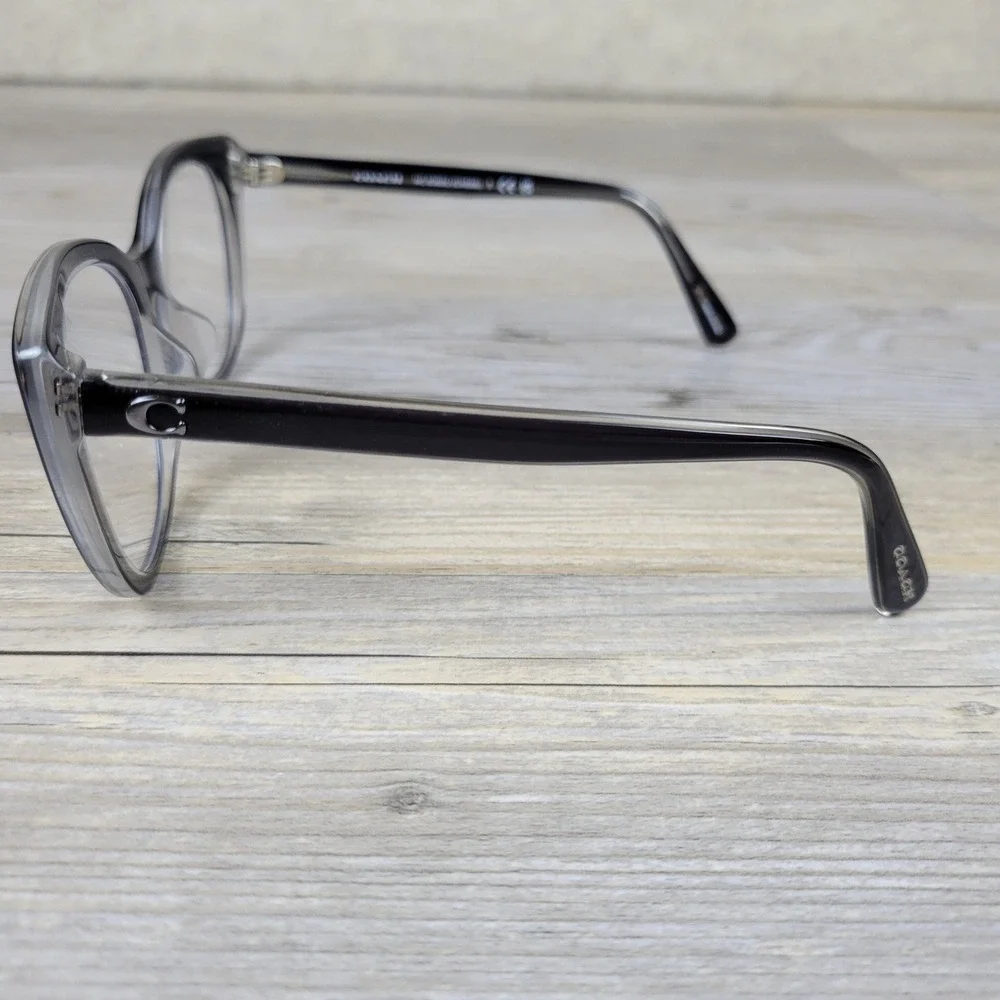 Coach Sunglasses HC8365U 57458G Black Transparent Grey Frames Only 55-18-140